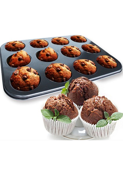 6 Delik 01 Tarzı Delikli Yapışmaz Yuvarlak Cupcake Tepsi Muffin Kalıbı Cupcake Kalıbı Muffin Tepsi Karbon Çelik Fırın Tepsisi Puding Fırını Bisküvi Tepsi (Yurt Dışından)