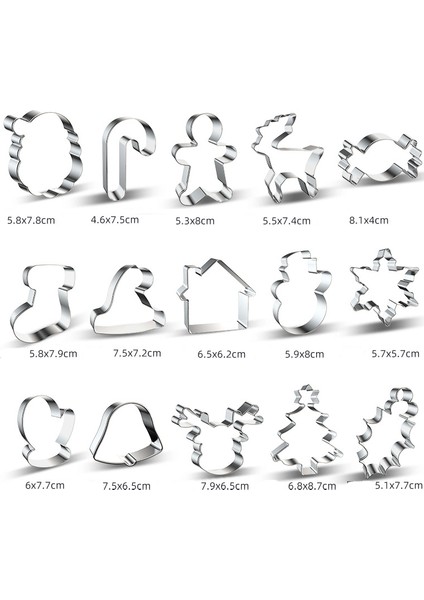 No.1 Tarzı Noel Kalıp Paslanmaz Çelik Bisküvi Kalıbı Dıy Noel Kurabiye Kesici Kalıp Pasta Geyik Noel Baba Kar Tanesi Zencefil Adam Hediye (Yurt Dışından) indirimleri