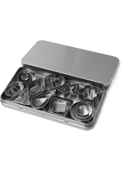 30 Adet Set Stili Küçük Paslanmaz Çelik Kalıp Kalp Yıldız Çiçek Geometrik Şekil Kurabiye Kesicileri Mutfak Fondan Bisküvi Hamur Işleri (Yurt Dışından)