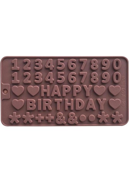 Stil 2 Stili Kek Süsleme Araçları Silikon Çikolata Kalıbı Harf ve Rakam Fondan Kalıplar Kurabiye Fırın Araçları Kaşık Kalıpları 3D Yapım Kiti (Yurt Dışından)