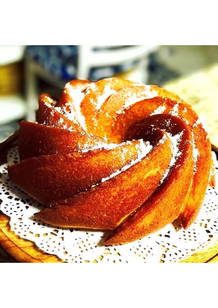 15CM Bir Stil Büyük Spiral Şekilli Gıda Kalitesi Silikon Bundt Kek Tatlı Kalıbı Pan 3D Dalgalı Kek Kalıbı Form Ekmek Fırın Dıy Pişirme Araçları (Yurt Dışından)