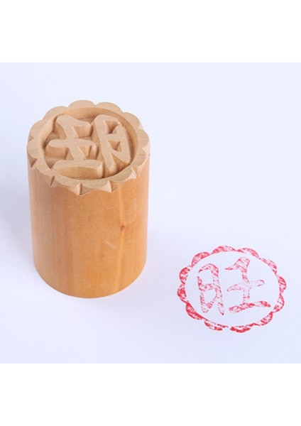 A7 Stili El Yapımı Ahşap Tatlı Mühür Ay Hilal Pasta Mooncake El Yapımı Türkçe Kalıp Süsle (Yurt Dışından)
