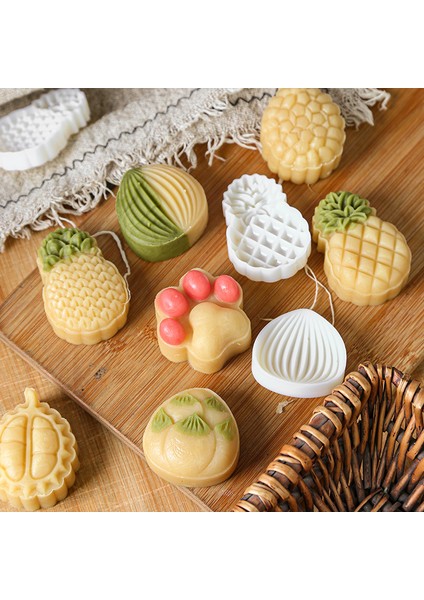 50 gr Ananas Tarzı 3D Karikatür Meyve Şekilli Silikon Kalıp Durian Ananas Kedi Pati Kabuk Kendin Yap Sabun Çikolata Kek Dondurma Kalıbı Çin Hamuru (Yurt Dışından)