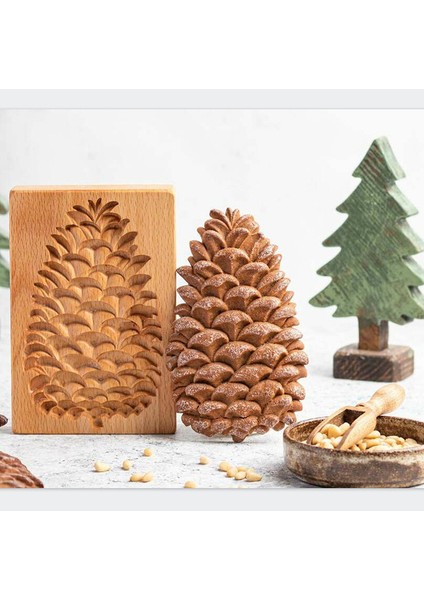 B Tarzı Ahşap Kurabiye Kalıbı Ev Yapımı Zencefilli Kek Kalıbı Basın Noel 3D Bisküvi Kabartma Kalıpları Fırın Aleti Mutfak Malzemeleri (Yurt Dışından)