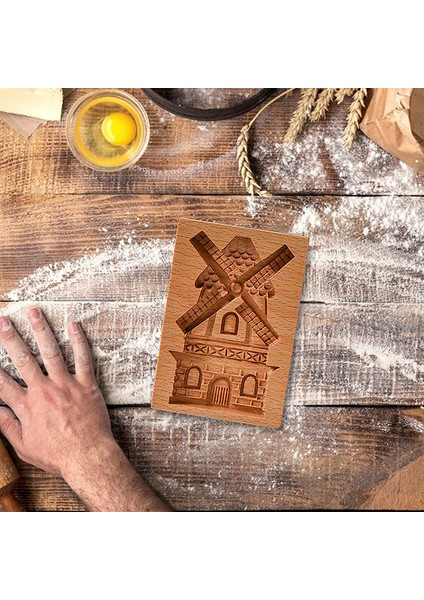 B Tarzı Ahşap Kurabiye Kalıbı Ev Yapımı Zencefilli Kek Kalıbı Basın Noel 3D Bisküvi Kabartma Kalıpları Fırın Aleti Mutfak Malzemeleri (Yurt Dışından) fırsatları