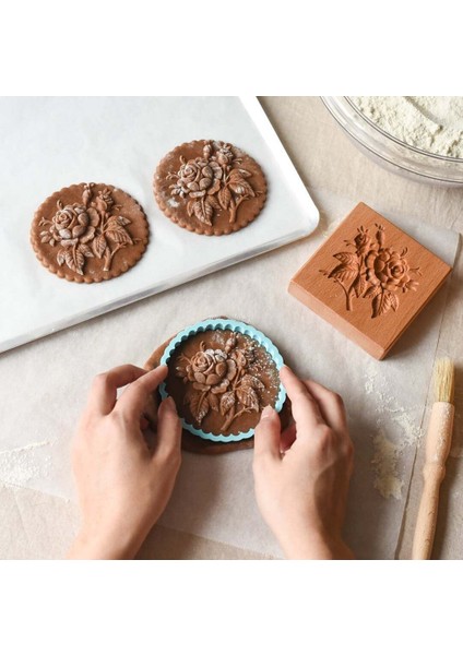B Tarzı Ahşap Kurabiye Kalıbı Ev Yapımı Zencefilli Kek Kalıbı Basın Noel 3D Bisküvi Kabartma Kalıpları Fırın Aleti Mutfak Malzemeleri (Yurt Dışından) indirimleri
