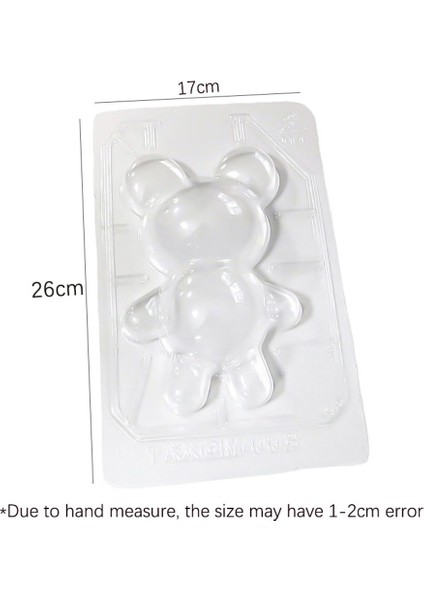 Stil C Stili Büyük Boy 3D Sevimli Bebek Ayı Silikon Mousse Kalıbı Yaratıcı Kırılabilir Çikolata Kalıbı Pasta Dekorasyon Araçları Fırın Aksesuarları (Yurt Dışından)