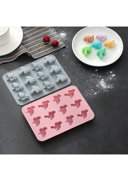Pembe C17 Stili Yaratıcı Silikon Çikolata Kalıpları Dondurma Tepsisi Güvenli Malzeme Pişirme Kek Kalıbı Kendin Yap Hamur Işi&pasta&kurabiye&tatlı&jöle Kalıbı Dondurma Tepsisi (Yurt Dışından)