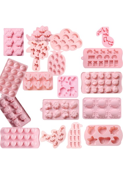 Pembe C54 Stili Yaratıcı Silikon Çikolata Kalıpları Dondurma Tepsisi Güvenli Malzeme Pişirme Kek Kalıbı Kendin Yap Hamur Işi&pasta&kurabiye&tatlı&jöle Kalıbı Dondurma Tepsisi (Yurt Dışından)