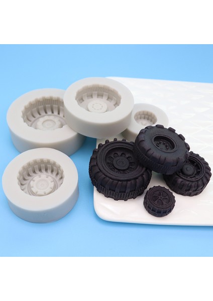 No.4 Tarzı 1 Adet Kendin Yap Tekerlek Silikon Kalıplar Fondan Pasta Süsleme Araçları Silikon Kalıplar Çikolata Pişirme Araçları Kekler Için Gumpaste Form (Yurt Dışından)