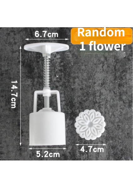 No.5 Tarzı Yuvarlak Kare Çiçek Ayçiçek Kalıp Seti Mung Bean Cake Mooncake Kalıp Çeşitli Elle Sıkılmış Ayçiçek Kalıp Süsleme Aracı (Yurt Dışından)