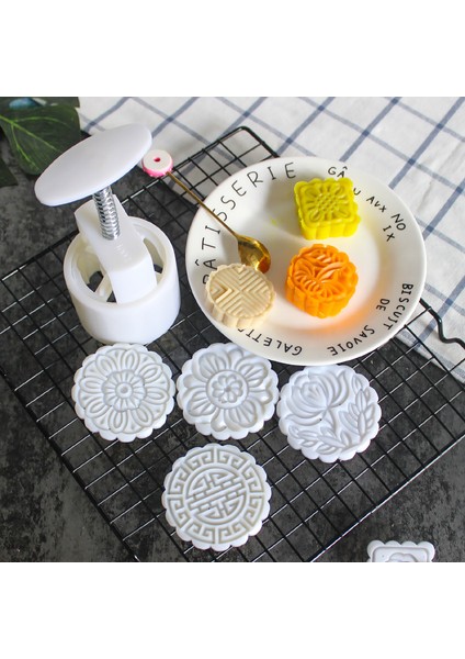 No.5 Tarzı Yuvarlak Kare Çiçek Ayçiçek Kalıp Seti Mung Bean Cake Mooncake Kalıp Çeşitli Elle Sıkılmış Ayçiçek Kalıp Süsleme Aracı (Yurt Dışından) indirimleri