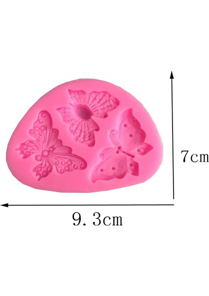 No.2 Tarzı Yeni Kelebek Kalıp Silikon Fırın Aksesuarları 3D Kendin Yap Şeker Hamuru Çikolata Kesici Kalıp Fondan Pasta Süsleme Aracı Mutfak (Yurt Dışından)