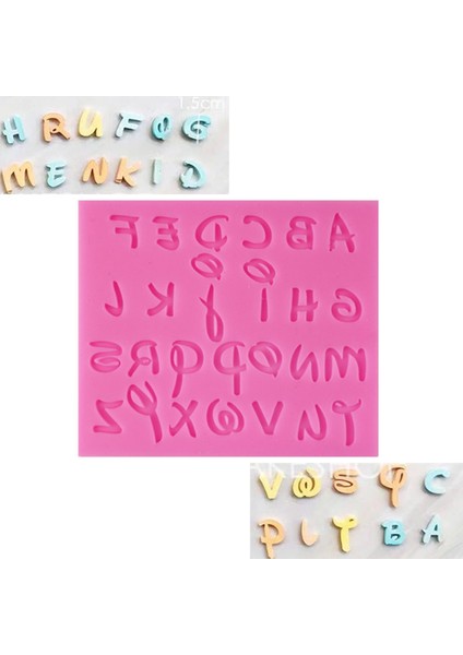 Pembe Stil Harf Çikolata Kalıbı Alfabe Silikon Kalıp Dıy El Yapımı Kurabiye Pişirme Kek Pasta Dekorasyon Mutfak Fırın Aracı (Yurt Dışından) modelleri