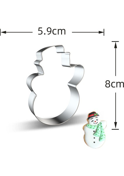 No.4 Tarzı Noel Kalıp Paslanmaz Çelik Bisküvi Kalıbı Dıy Noel Kurabiye Kesici Kalıp Pasta Geyik Noel Baba Kar Tanesi Zencefil Adam Hediye (Yurt Dışından)