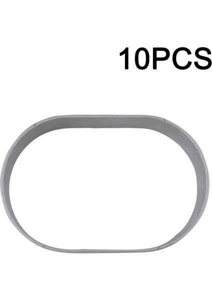 10 Adet Kalıp Stili Oval Yarı Pişmiş Alüminyum Mus Peynir Kalıbı Yumurta Halkası Beyaz Kenar Serbest Bırakma Kağıdı Kek Fırın Kalıbı (Yurt Dışından)