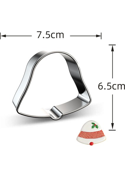 No.11 Stili Noel Kalıp Pasta Fırın Aksesuarları Gadget Pratik Pasteleria Pasta Kurabiye Kesici Tatlı Meyve Kesme Kalıp Araçları (Yurt Dışından)