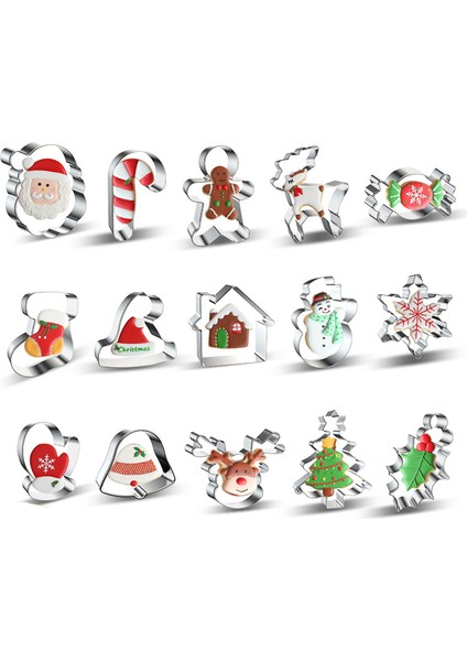 No.11 Stili Noel Kalıp Pasta Fırın Aksesuarları Gadget Pratik Pasteleria Pasta Kurabiye Kesici Tatlı Meyve Kesme Kalıp Araçları (Yurt Dışından) fırsatları