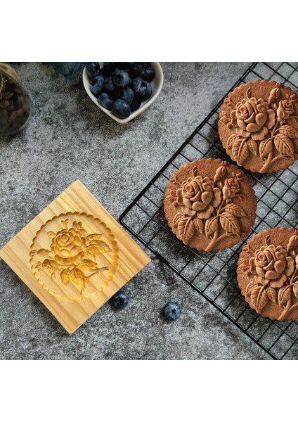 8 Adet Tarzı Ahşap Provance Kurabiye Kesici Kalıp Basın 3D Kek Kabartma Fırınlama Kalıp Araçları Gül Çiçeği Zencefilli Kurabiye Damga Fırın. (Yurt Dışından) fiyatları
