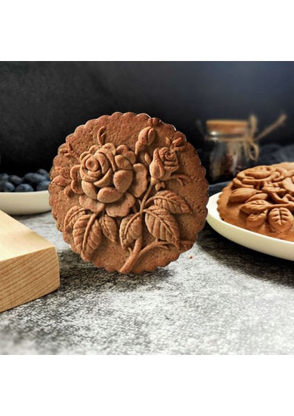 8 Adet Tarzı Ahşap Provance Kurabiye Kesici Kalıp Basın 3D Kek Kabartma Fırınlama Kalıp Araçları Gül Çiçeği Zencefilli Kurabiye Damga Fırın. (Yurt Dışından) modelleri