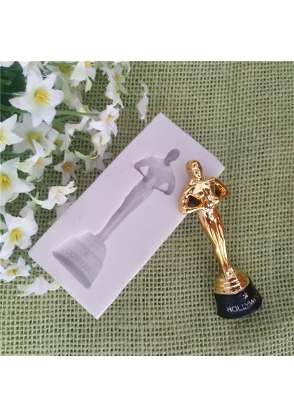Stili Temizle Oscar Heykel Şekilli Silikon Fondan Çikolata Aroma Taşı Süs Eşyası Reçine Şeker Hamuru Kalıbı Pasta Cupcake Dekorasyon Için (Yurt Dışından) modelleri