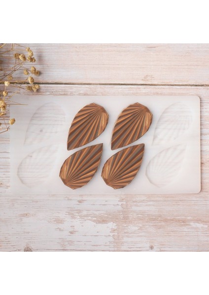 BEYAZ-SS17441 Stili Sıcak Kendin Yap 3D Kıvrımlı Yaprak Şekilli Silikon Kalıp Pasta Süsleme Araçları Cupcake Çikolata Kalıbı Dekor Muffin Tepsi Fırın Şablonu (Yurt Dışından)