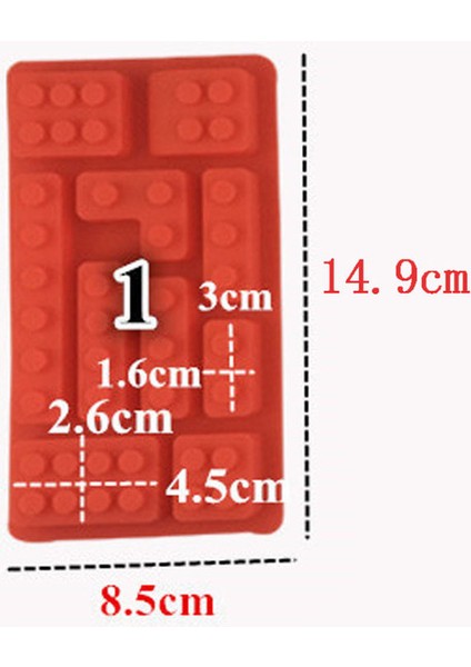 No.1 Tarzı Yapı Taşı Robot Seti Silikon Kalıp Fondan Çikolata Epoksi Şeker Hamuru Kalıbı Pasta Cupcake Dekorasyon Mutfak Aracı (Yurt Dışından)