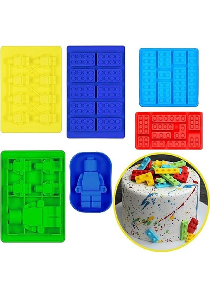 No.1 Tarzı Yapı Taşı Robot Seti Silikon Kalıp Fondan Çikolata Epoksi Şeker Hamuru Kalıbı Pasta Cupcake Dekorasyon Mutfak Aracı (Yurt Dışından) modelleri