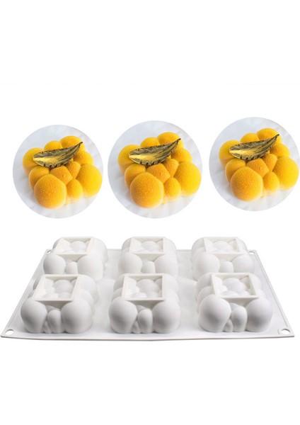 Ben Stil Yüksek Ses Şekilli Silikon Kalıp Tatlı Mousse Fırın Formu Kalıplar Çikolata Kek Mum Kalıbı (Yurt Dışından)