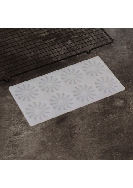 Beyaz Stil Silikon Çikolata Kalıpları Vortex Şekilli Yapışmaz Dondurma Kalıpları Pastalar Için Kalıp Mutfak Pişirme Araçları Dekorasyon (Yurt Dışından)