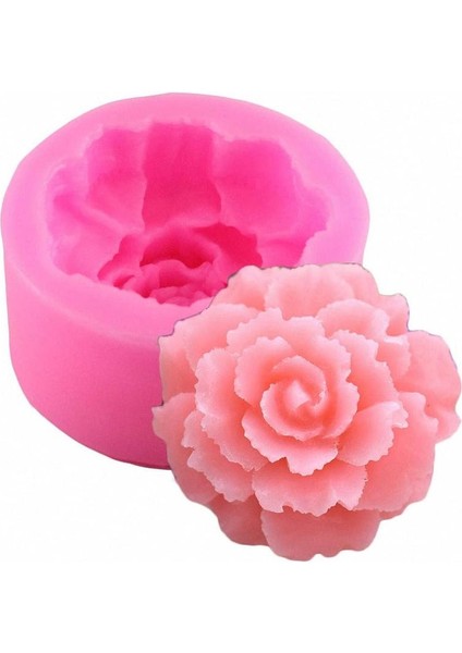 Gül Silikon Kek Kalıbı 3D Çiçek Fondan Kalıbı Cupcake Jöle Şeker Çikolata Süsleme Pişirme Aracı Kalıplar (Yurt Dışından)