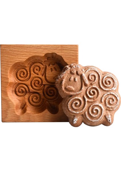 F Stili Ahşap Provence Kurabiye Kalıbı Pres 3D Kek Kabartma Pişirme Kalıbı Araçları Gül Çiçeği Zencefilli Bisküvi Kurabiye Damga Fırın (Yurt Dışından)