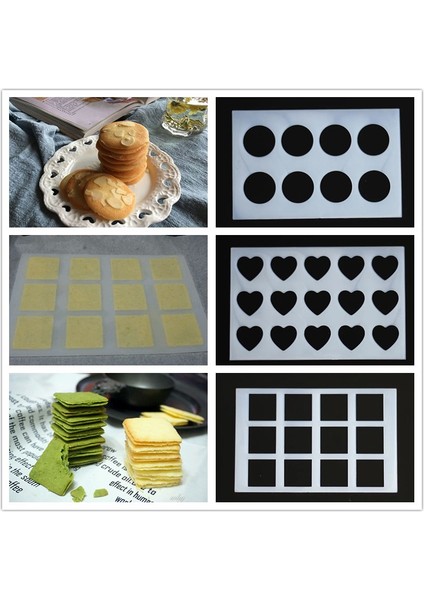 Kare Tarzı Çıtır Bisküvi Kalıbı Yuvarlak Kare Kalp Şekilli Kurabiye Bisküvi Kalıbı Badem Çikolata Kalıbı Fırın Aracı Kek Dekorasyon Araçları (Yurt Dışından) fiyatları