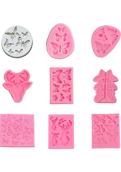D Stili Kelebekler Silikon Kalıp Fondan Çikolata Epoksi Reçine Şeker Hamuru Kek Süsleme Mutfak Aracı (Yurt Dışından) fiyatları