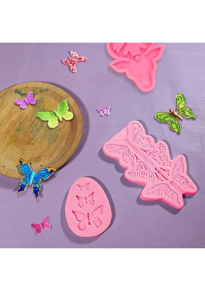 D Stili Kelebekler Silikon Kalıp Fondan Çikolata Epoksi Reçine Şeker Hamuru Kek Süsleme Mutfak Aracı (Yurt Dışından) modelleri