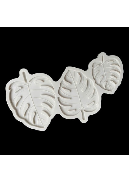 Gri Stil 3 Boyutlu Monstera Yaprak Silikon Kalıp Pasta Dekorasyonu Silikon Kalıp Süsleme Yapraklar Çikolata Şekerleme Silikon Kalıp (Yurt Dışından)