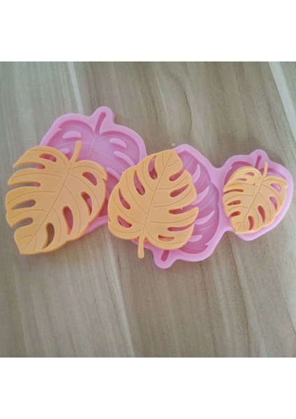 Gri Stil 3 Boyutlu Monstera Yaprak Silikon Kalıp Pasta Dekorasyonu Silikon Kalıp Süsleme Yapraklar Çikolata Şekerleme Silikon Kalıp (Yurt Dışından) fırsatları