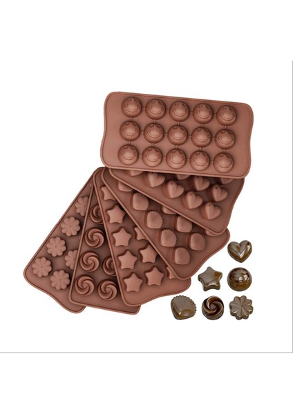 Kola Tarzı Silikon Çikolata Früktoz Kek Kalıbı Puding Dondurma Izgarası Şekerleme Şekillendirme Silikon Kalıp Gülümseme, Kalp, Hayvan (Yurt Dışından)