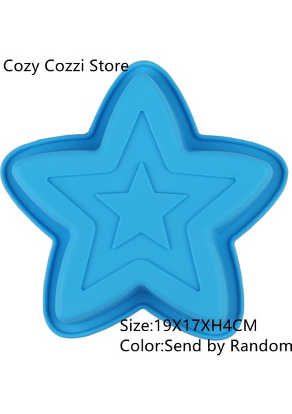 Rastgele Renk Yıldız Stili Silikon Kek Kalıpları Çiçek Tacı Şekilli Pişirme Kalıbı Mutfak Aracı 3D Ekmek Hamur Kalıbı Pizza Tavası Dıy Doğum Günü Düğün Partisi (Yurt Dışından)