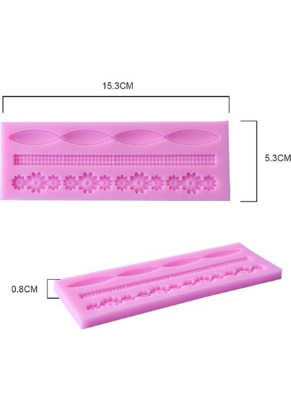 No.1 Tarzı 3D Dantel Çiçek Boncuk Zincir Silikon Pasta Dantel Kalıbı Cake Decorating Fırın Kalıpları Şeker Hamuru Pastacılık Aracı (Yurt Dışından) modelleri