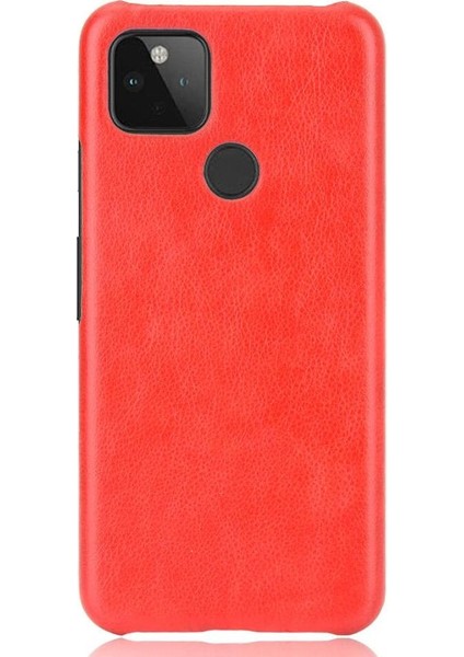 Google Piksel 4A 5g Lychee Desen Anti Scratch Koruyucu Için Retro Kılıf (Yurt Dışından) modelleri