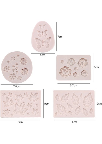 Papatya Stili 3D Silikon Çeşitli Şekil Kalıplar Akçaağaç Yaprağı Fondan Yapışmaz Pişirme Çikolata Cupcake Pişirme Kalıbı Dıy Pasta Dekorasyon Kalıbı (Yurt Dışından)