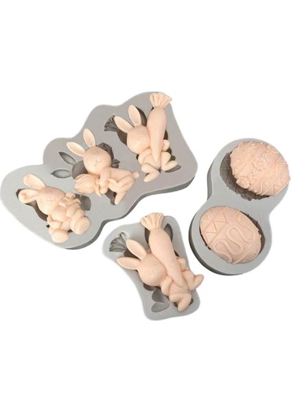 No.2 Tarzı 3D Paskalya Yumurta Tavşanı Silikon Kalıp Çikolata Kalıbı Kurabiye Pişirme Tepsi Pastane Fondan Kek Süsleme Araçları Sabun Kil Kalıbı (Yurt Dışından) modelleri