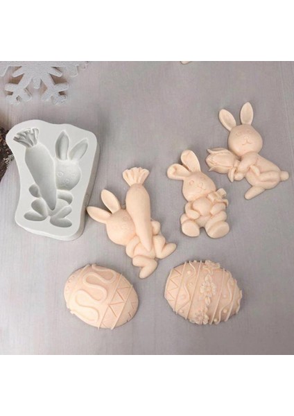 No.2 Tarzı 3D Paskalya Yumurta Tavşanı Silikon Kalıp Çikolata Kalıbı Kurabiye Pişirme Tepsi Pastane Fondan Kek Süsleme Araçları Sabun Kil Kalıbı (Yurt Dışından) fırsatları