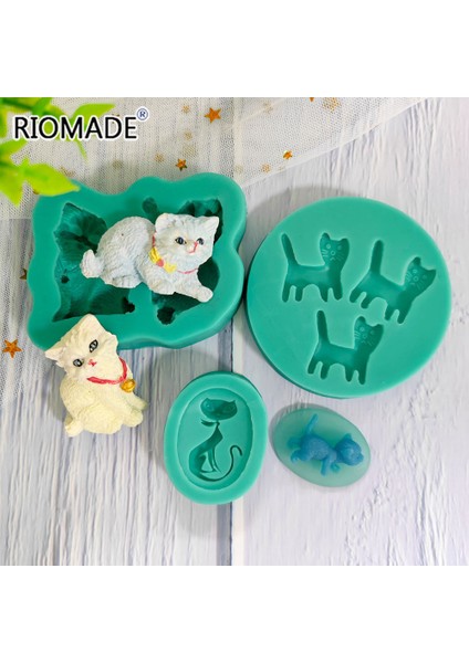 F0364AX Stili Kedi Silikon Kalıp Sevimli Kedi Stilleri Fırıncılık Fondan Pasta Süsleme Araçları Çikolata Şeker Cupcake Kendin Yap Mutfak Fırın Kalıbı (Yurt Dışından) fiyatları