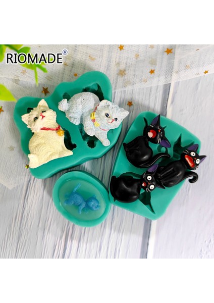 F0364AX Stili Kedi Silikon Kalıp Sevimli Kedi Stilleri Fırıncılık Fondan Pasta Süsleme Araçları Çikolata Şeker Cupcake Kendin Yap Mutfak Fırın Kalıbı (Yurt Dışından) indirimleri