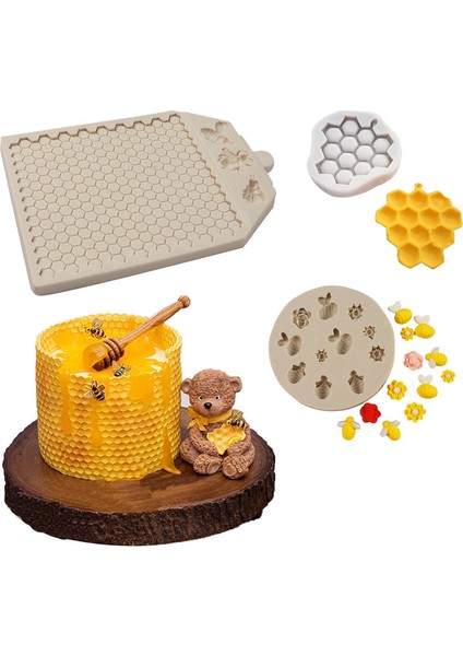 Stili Temizle Arı Bal Petek Reçine Fondan Silikon Kalıp - Dıy Pastane Cupcake Kek Tatlı Alçı Dantel Süsleme Fırın Aracı Mutfak Eşyası (Yurt Dışından) fiyatları