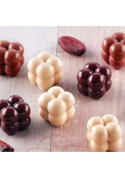 6 Boşluk B Stili Silikon Küp Balon Kalıbı 3D Kare Şekilli El Yapımı Mutfak Pişirme Kalıpları Için Dıy Tatlı Çikolata Mousse Kek Mum Alçı Kalıpları (Yurt Dışından) fırsatları