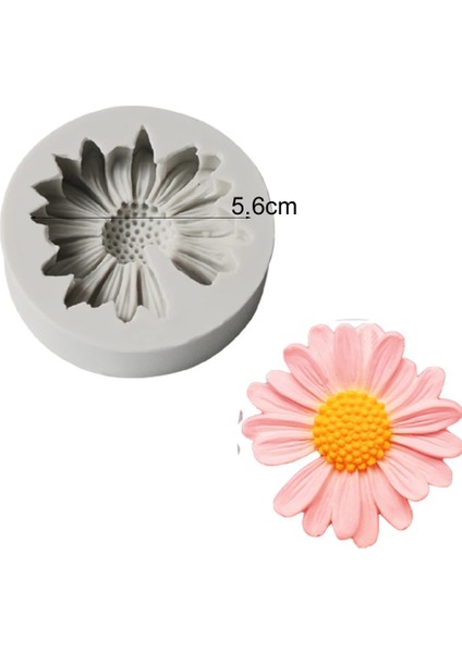 Gri Tarzı Papatya Kekik Çiçeği Silikon Kalıp Araba Aromaterapi Epoxy El Yapımı Sabun Mum Kalıbı Kendin Yap Dekorasyon Kalıbı Pasta Süsleme Araçları (Yurt Dışından)