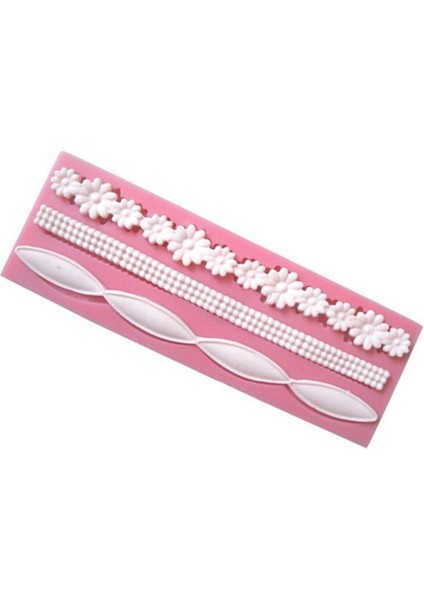 1 Adet-15.6x5.4cm Tarzı Şeker Hamuru Silikon Kalıp Dantel Çiçek Pasta Kenarı Kalıbı Hamur Işleri Dekorasyon Aracı (Yurt Dışından) modelleri